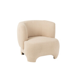 J-Line fauteuil 1-zit gebreid tex/ht 80x79x71cm