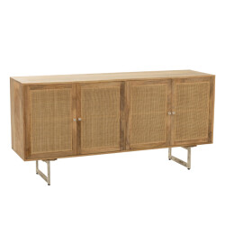 J-Line dressoir rattan mangohout 170x45x80cm