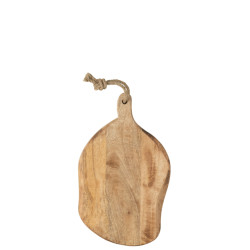 J-Line snijplank ovaal organic hout small 37x23x2.5cm