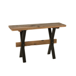 J-Line console verouderd hout 120x35x75cm