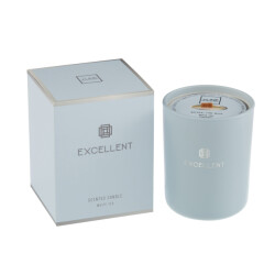 J-Line geurkaars excellent glas licht medium-80u 11x11x14.5cm