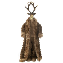 J-Line hert staand jas resin/textiel large 32x21x92cm