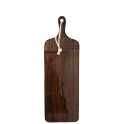 J-Line plank rechthoek mango hout 59x19x1.5cm