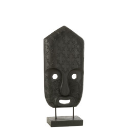 J-Line masker op voet albasiahout large 17x11x52cm
