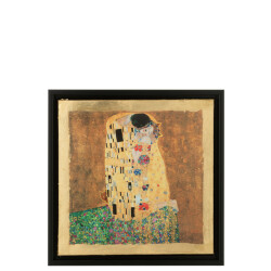 J-Line les chartistes afdruk geïnspireerd door de kus 34x4x34cm