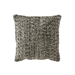 J-Line kussen miami polyester /wit 42x44x10cm