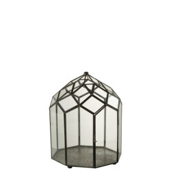 J-Line terrarium glas/metaal medium 25x25x38cm