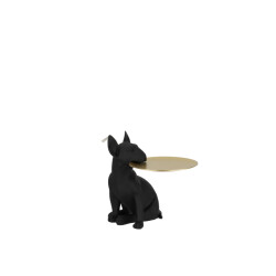 J-Line plateau hond poly /goud 32x23x28cm