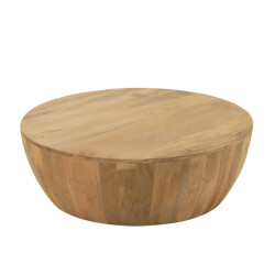 J-Line salontafel camille mangohout naturel 88.5x88.5x32cm
