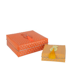 J-Line set van 2 geneste dozen kurt metaal 25x25x9cm