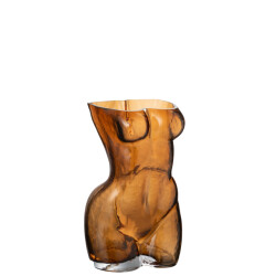 J-Line vaas lichaam glas large 18x17x27.5cm