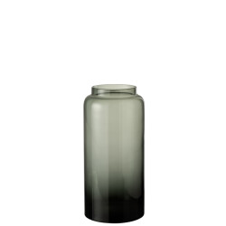 J-Line vaas recht lang glas small 19x19x40cm