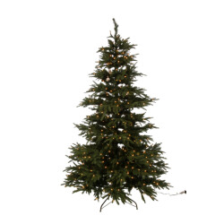 J-Line kerstboom+led lichtjes extra plastiek 150x150x225cm