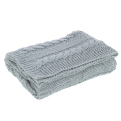 J-Line plaid twist polyester 130x180x3cm