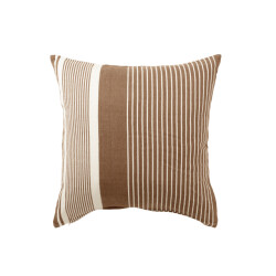 J-Line kussen mik katoen beige/ 50x50x10cm