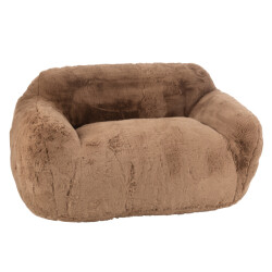J-Line fauteuil cutie polyester taupe large 152x110x81cm