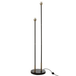 J-Line voet lamp staand bollie staal/marmer 30x30x140cm