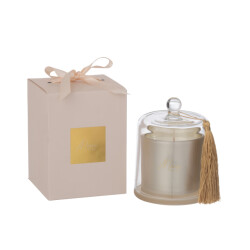 J-Line geurkaars stolp merci large 45uur 11x11x15.5cm