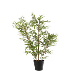 J-Line bergpalm in pot plastiek /zwart large 60x31x114cm