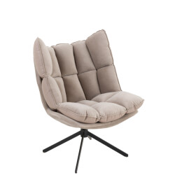 J-Line stoel relax kussen op frame textiel/metaal extra licht -