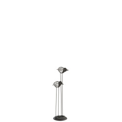 J-Line decoratie vogels metaal small 13x13x54cm