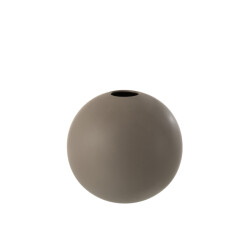 J-Line vaas bol keramiek donker large 25x25x22.5cm
