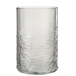 J-Line windlicht zee glas large 19.5x19.5x30cm