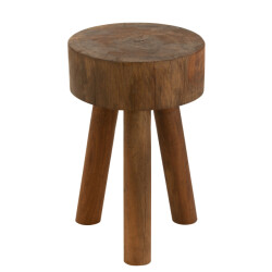 J-Line kruk boby gerecycleerd hout 30x30x45cm