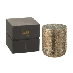 J-Line geurkaars luxuria brons extra large- 120h 20x20x25cm