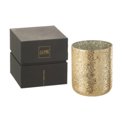 J-Line geurkaars luxuria goud extra large- 120h 20x20x25cm