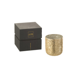 J-Line geurkaars luxuria goud medium- 60h 14x14x15cm