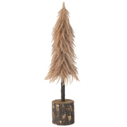 J-Line kerstboom kunststof koper large 16x16x60cm