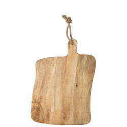 J-Line snijplank vierkant organic hout 41.5x29x2.5cm