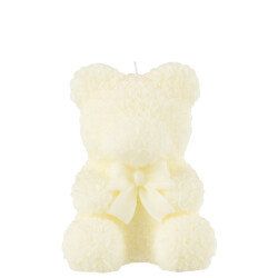 J-Line kaars teddy beer large-25u 14x14x21cm