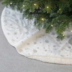 Unique Living kerstboomrok britt dove white