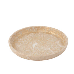 J-Line plate flowerpot terra rose gold 40x40x4cm