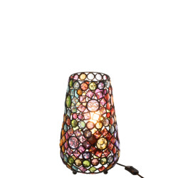 J-Line tafellamp long ijzer/kunststof mix small 23x14x35cm