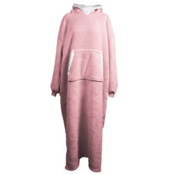 Unique Living hoodie oversized old pink -75x150cm