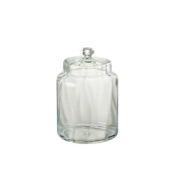 J-Line voorraadpot elia glas medium 18x18x28cm