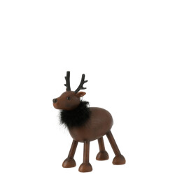 J-Line hert vacht resine /zwart large 23.5x11x28cm