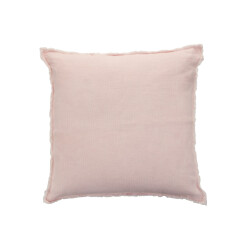 J-Line kussen stonewashed linnen 45x45x2cm