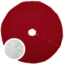 Unique Living treeskirt romie 90Øcm red