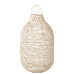 J-Line lantaarn cylinder xl rotan 41x41x80cm