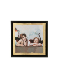 J-Line les chartistes afdruk geïnspireerd door de cherubs 34x4x34cm