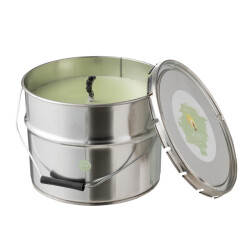 J-Line buitenkaars verfpot ikoko metaal/was munt large 135u -