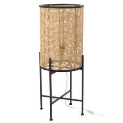 J-Line lamp standing bamboo/metal nat 30x30x77cm