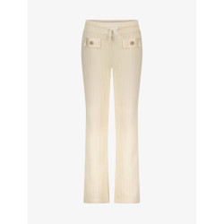 Le Chic Debont cable knit trousers