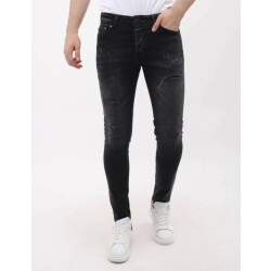Mario Morato Jeans met scheuren slim fit mm