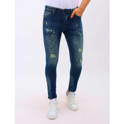 Mario Morato Spijkerbroek met gaten slim fit stretch mm