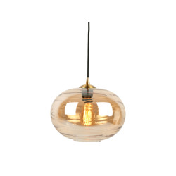 Leitmotiv hanglamp glamour sphere amber